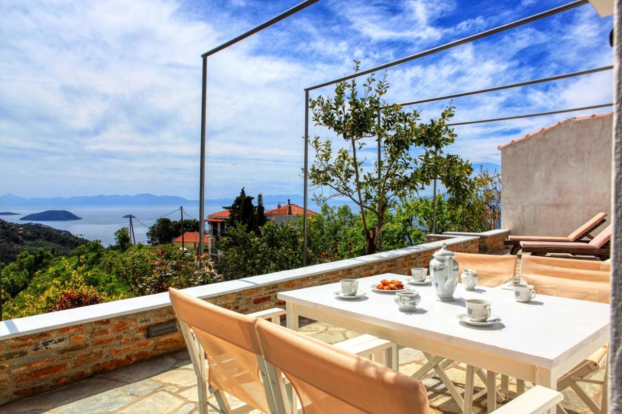 Villa Lemonia Glossa Exteriér fotografie